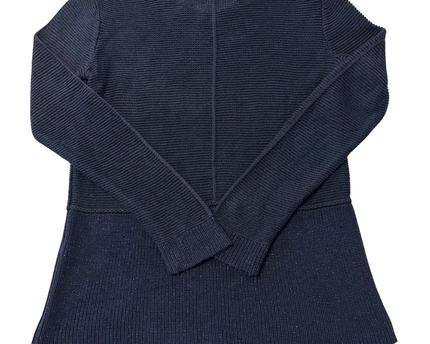 U.S. Polo Assn. Navy Blue Textured Knit Crewneck Sweater