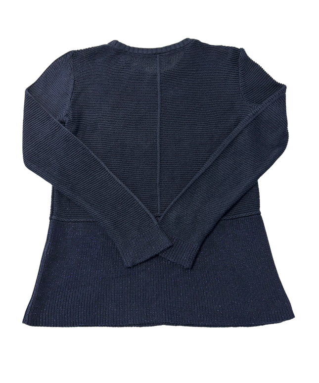 U.S. Polo Assn. Navy Blue Textured Knit Crewneck Sweater