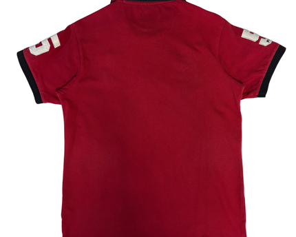 Polo Ralph Lauren Red Milan Italy Crest Big Pony Polo Shirt - S