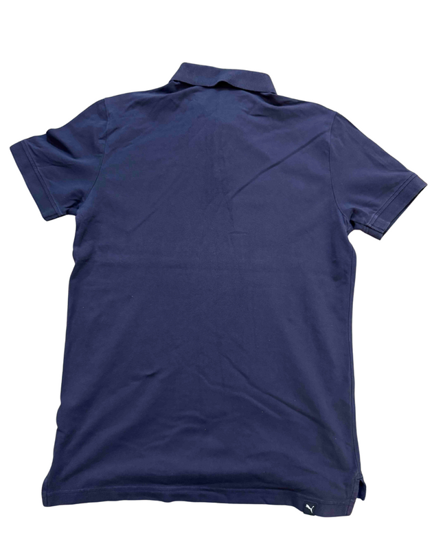 Puma DryCELL Orange Logo Navy Polo Shirt - S