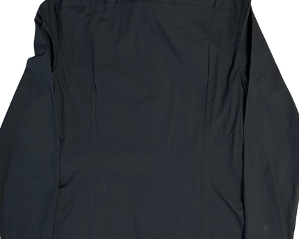 H&M Men's Black Slim Fit Easy Iron Button-Down Shirt