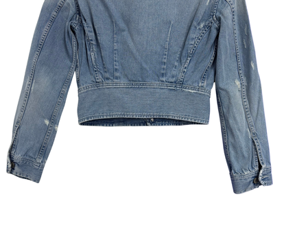 Levi's Light Blue Cropped Denim Trucker Jacket