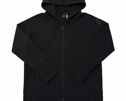 Adidas Black Full-Zip Performance Hoodie