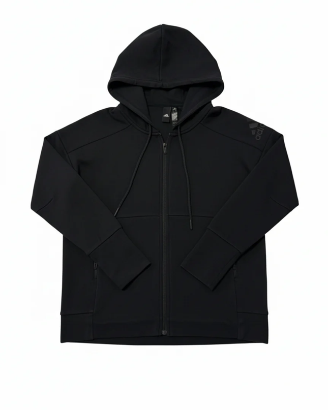 Adidas Black Full-Zip Performance Hoodie