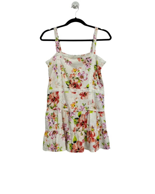Aéropostale Cream Floral Tiered Lace Cami Top W/Tags