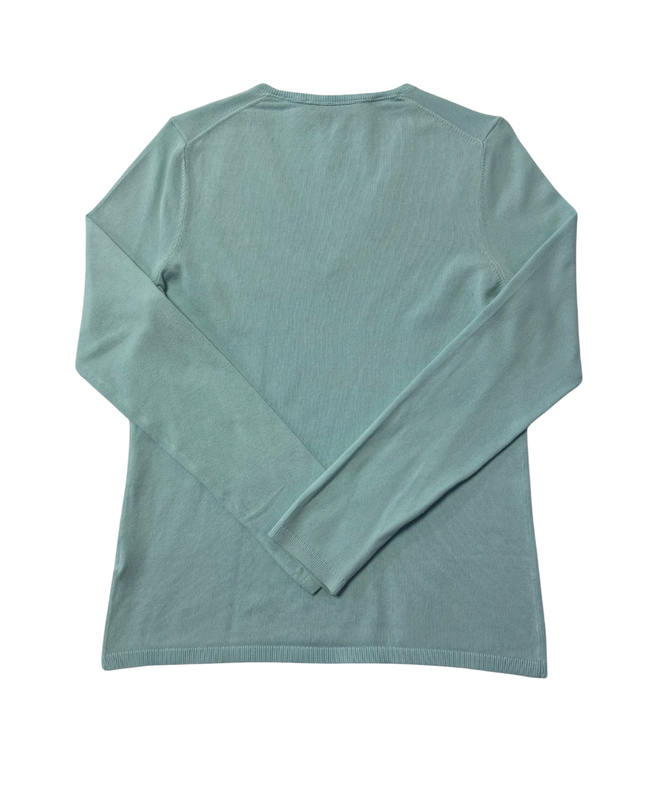 Tommy Hilfiger Mint Green V-Neck Lightweight Knit Sweater