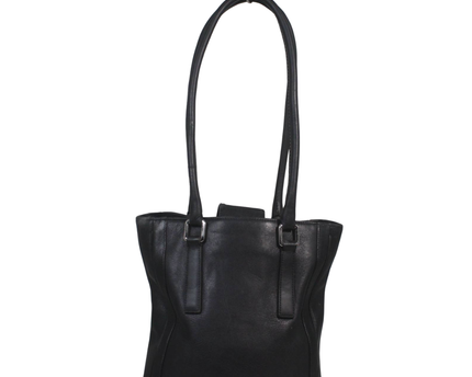 Coach Black Leather Tote Bag