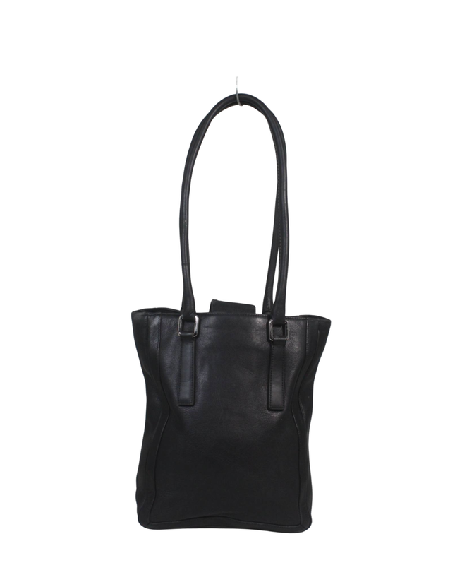 Coach Black Leather Tote Bag