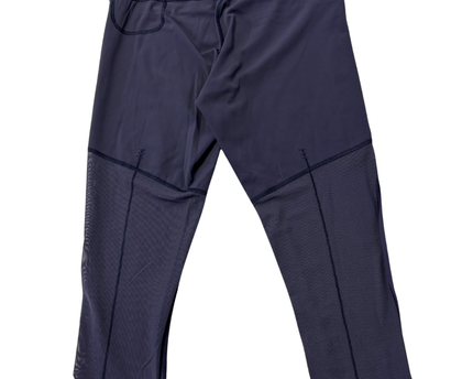 Lululemon Dark Purple Crop Leggings with Side Mesh Detail
