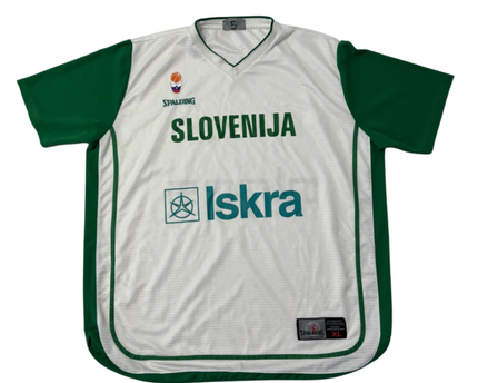 Spalding White Slovenija National Team Basketball Jersey