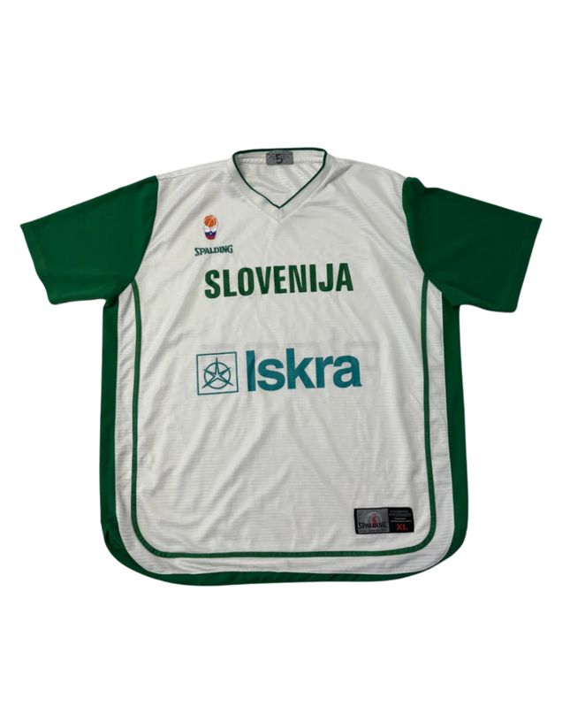 Spalding White Slovenija National Team Basketball Jersey