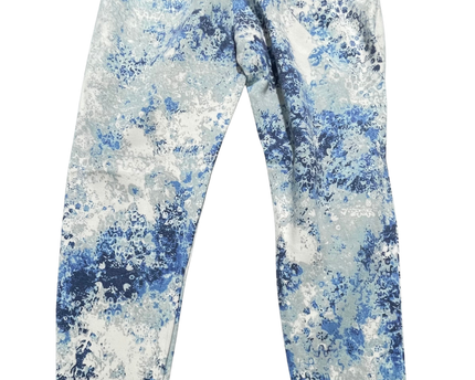 Nike Blue/White Pattern Sportswear Jogger Pants