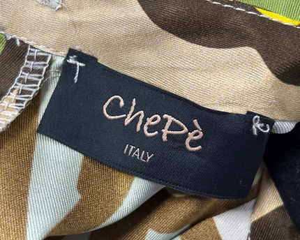 Chepè Floral Yellow and Green Italian Blouse
