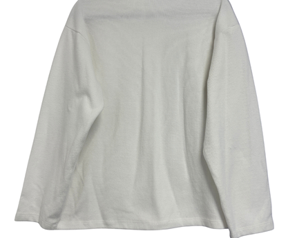 ASOS White Ribbed Crew Neck Sweatshirt