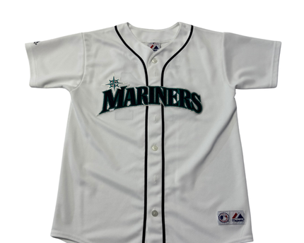 Majestic White Seattle Mariners Richie Sexson #44 Baseball Jersey