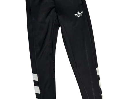 Adidas Black Trefoil Stripe Track Pants