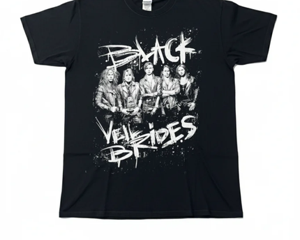 Gildan Black Black Veil Brides Band Graphic Tee