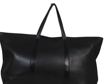 Coach Black Leather Tote Bag