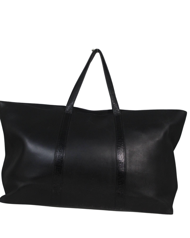 Coach Black Leather Tote Bag