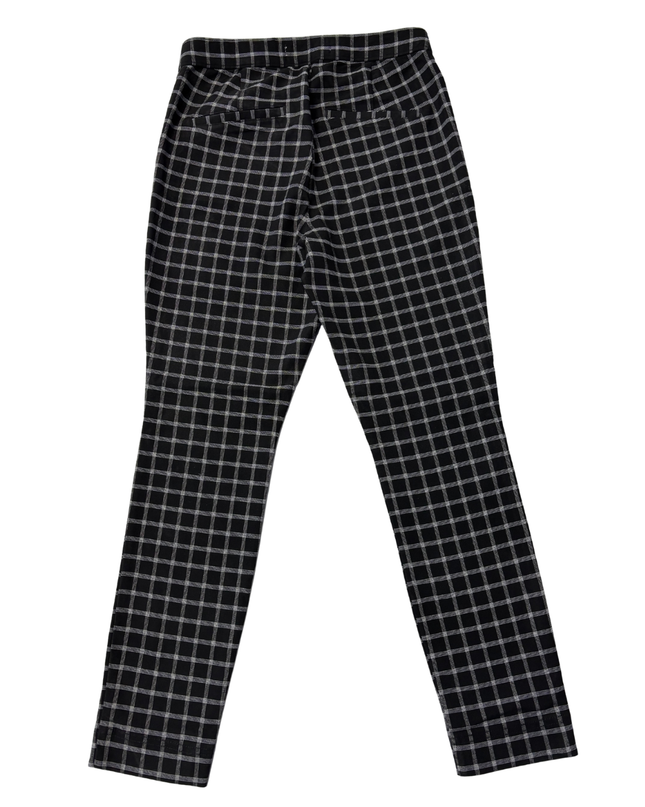 Hollister Black and White Plaid Ultra High-Rise Tapered Pants