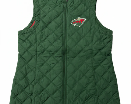 G-III Apparel Group Green NHL Minnesota Wild Quilted Vest W/TAG