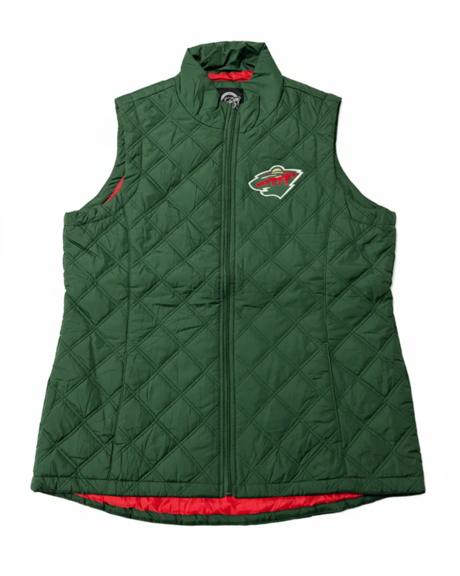 G-III Apparel Group Green NHL Minnesota Wild Quilted Vest W/TAG