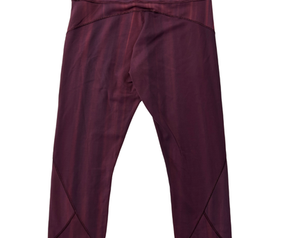 Lululemon Burgundy High-Rise Performance Leggings