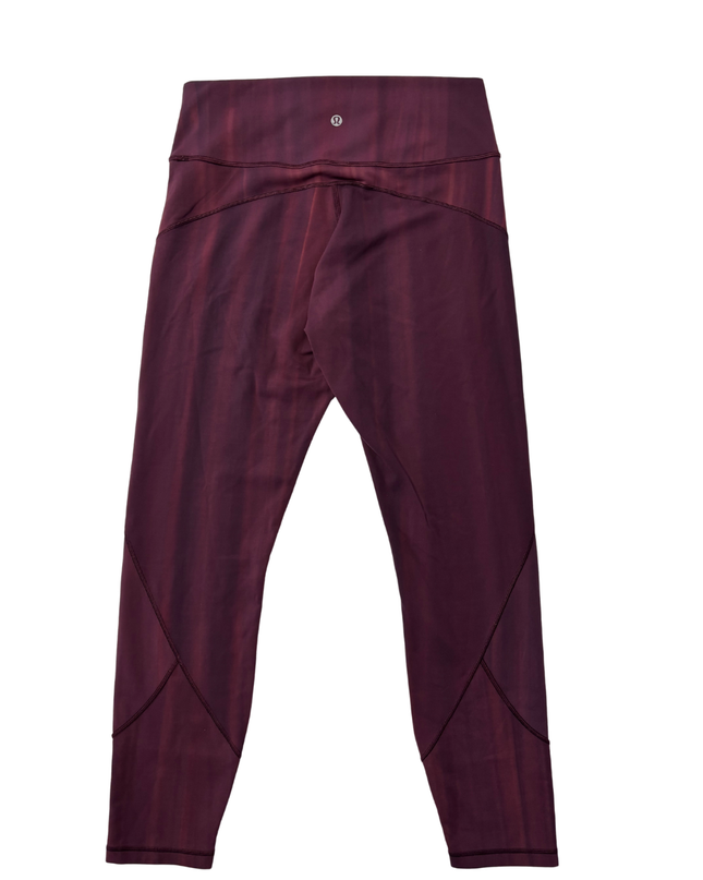 Lululemon Burgundy High-Rise Performance Leggings