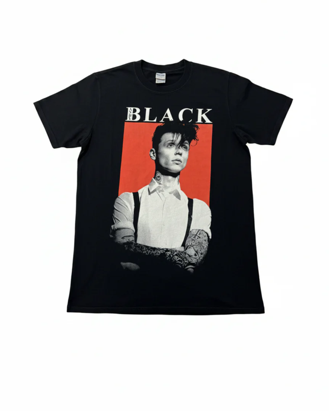 Gildan Black Andy Black Graphic Portrait T-Shirt