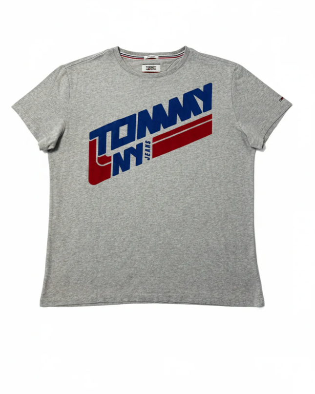Tommy Jeans Gray Graphic Logo T-Shirt