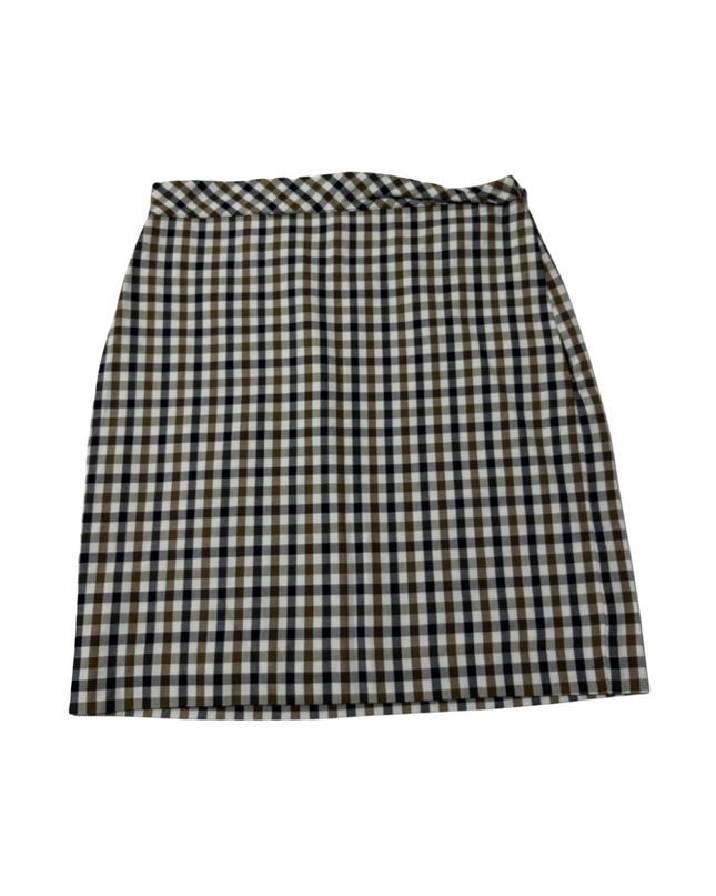 Aquascutum Multicolor Checkered Cotton Mini Skirt