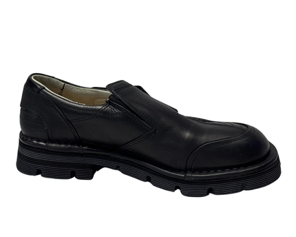 New Rock Black Quilted Slip-On Platform Shoes W/Box