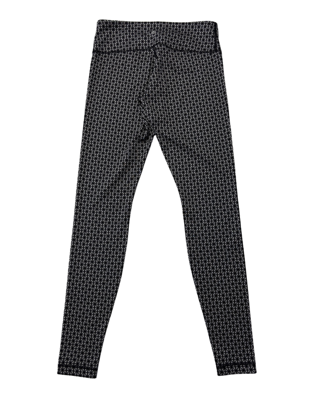 Lululemon Black and Grey Geometric Leggings