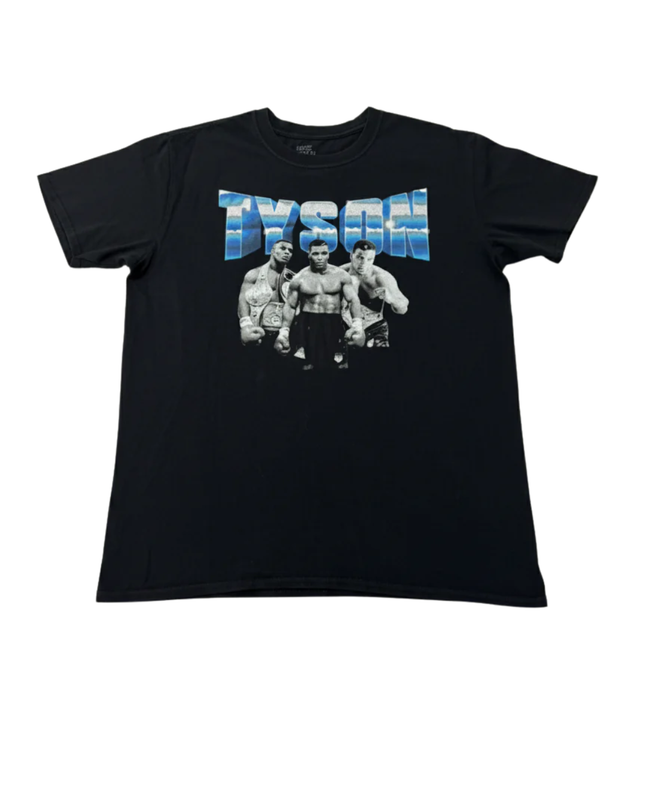 Mike Tyson Collection Black Vintage Graphic T-Shirt