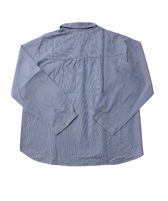 Zara Kids Blue Striped Long Sleeve Button-Down Shirt
