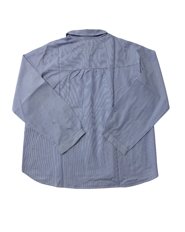 Zara Kids Blue Striped Long Sleeve Button-Down Shirt