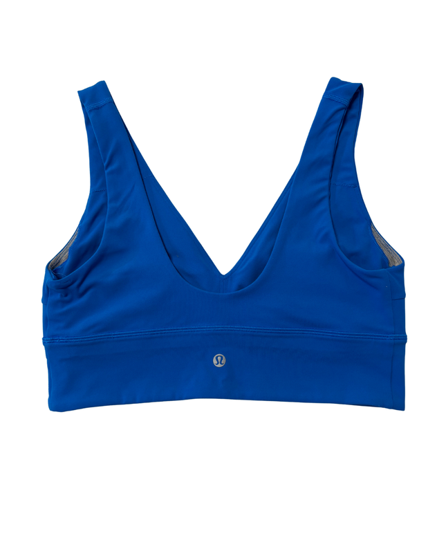 Lululemon Bright Blue V-Neck Align Sports Bra
