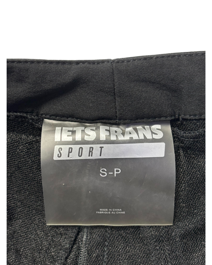 Iets Frans Black Sporty Bootcut Technical Pants