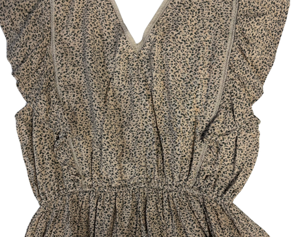 Abercrombie & Fitch Tan leopard print Blouse