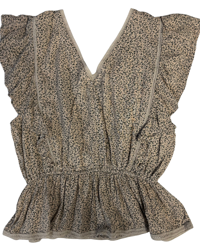 Abercrombie & Fitch Tan leopard print Blouse