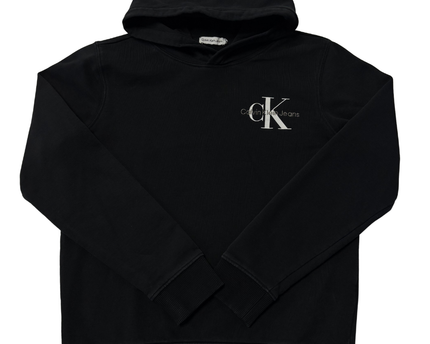 Calvin Klein Jeans Black Monogram Logo Hoodie