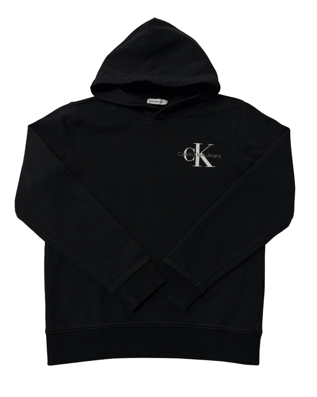 Calvin Klein Jeans Black Monogram Logo Hoodie