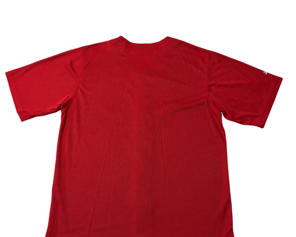 MLB Navy Blue, Red Cleveland Baseball Jersey