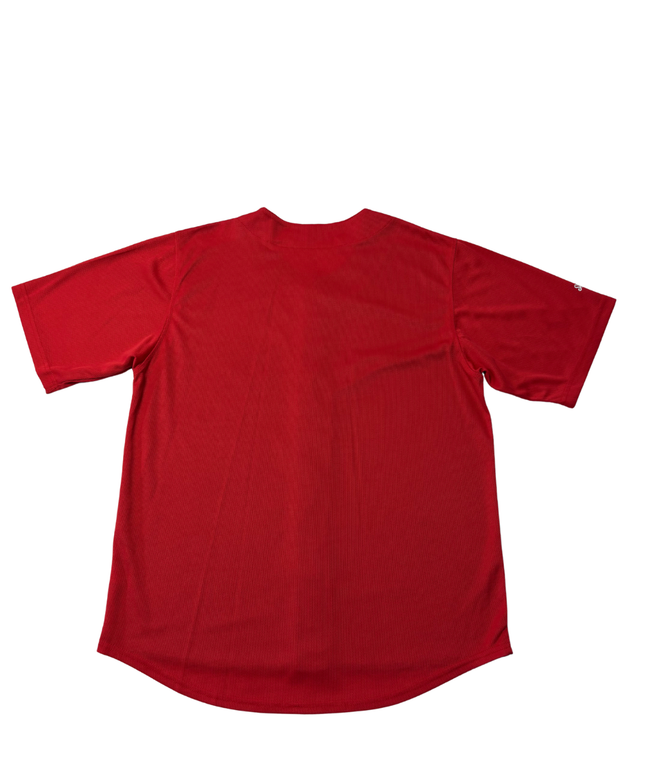 MLB Navy Blue, Red Cleveland Baseball Jersey