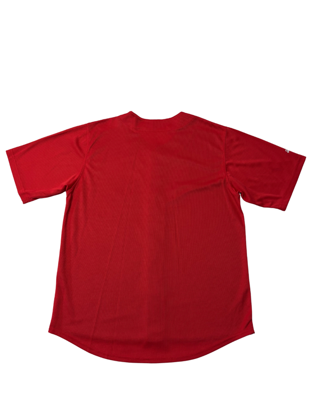 MLB Navy Blue, Red Cleveland Baseball Jersey
