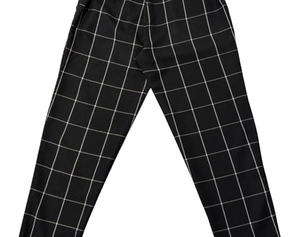 Cotton On Black/White Checkered Tapered Pants