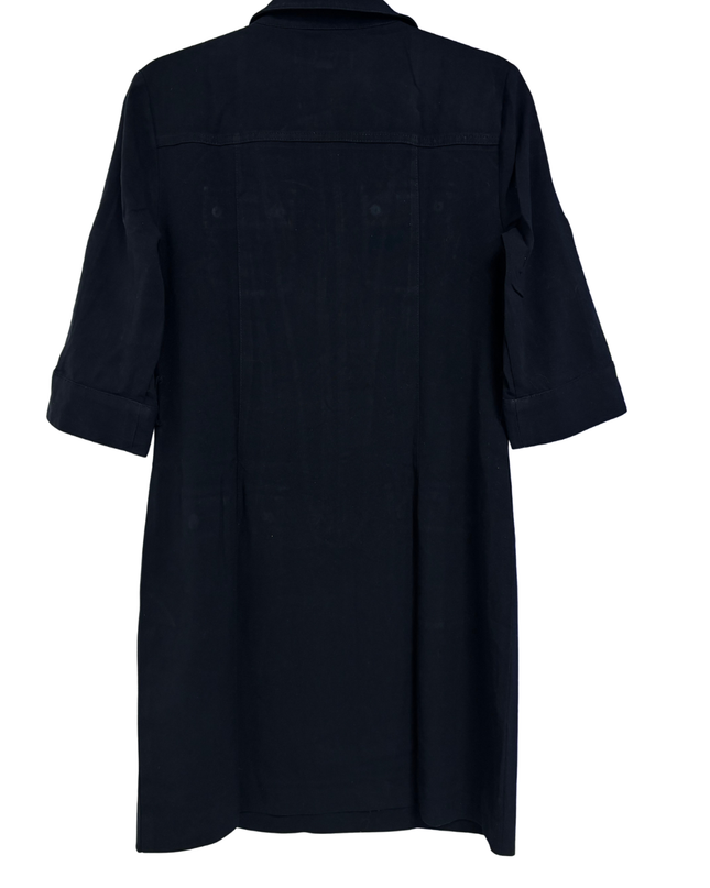 Michael Kors Black Utility Zip-Front Dress
