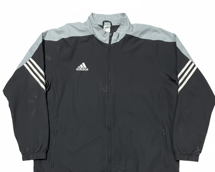 Adidas Black Two-Tone Performance Windbreaker Track Jacket