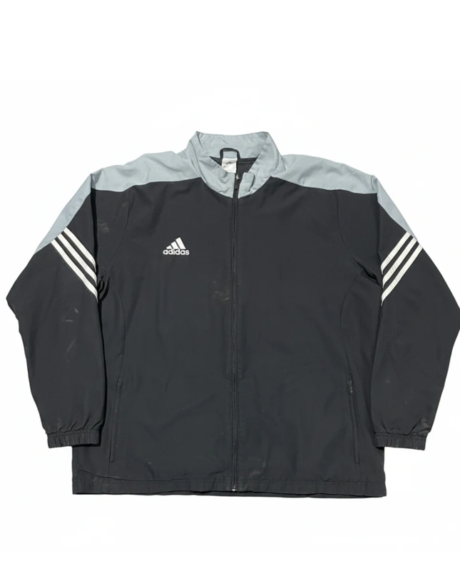 Adidas Black Two-Tone Performance Windbreaker Track Jacket