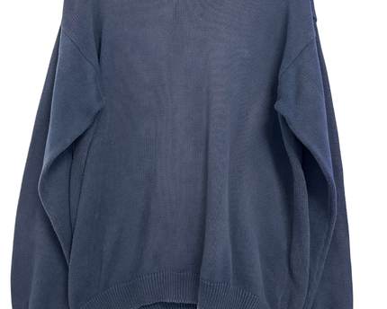 Lacoste Navy Blue V-Neck Knitted Sweater